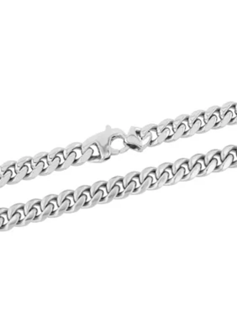 Men's Stainless Steel Reversible Curb Chain