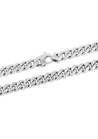 Men's Stainless Steel Reversible Curb Chain