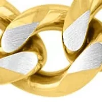 Stainless Steel 20" Curb Link Chain with Yellow Finish