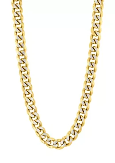 Stainless Steel 20" Curb Link Chain with Yellow Finish