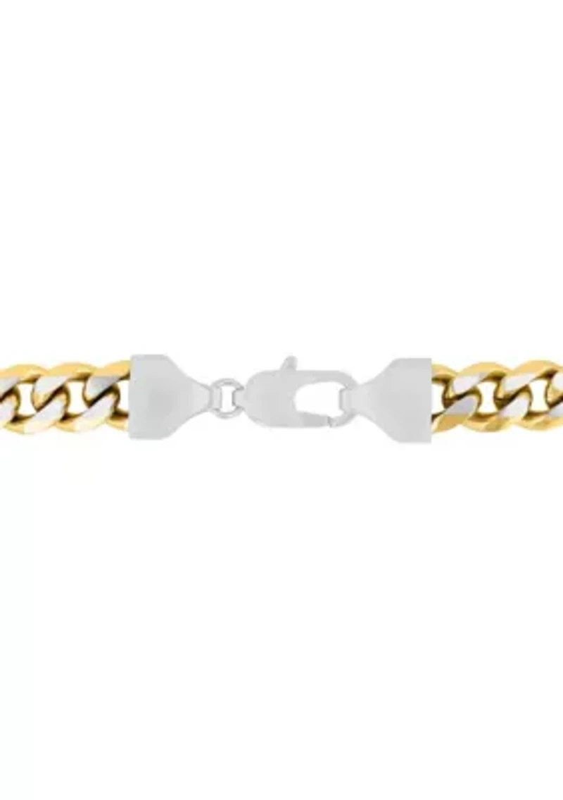 Stainless Steel 22" Curb Link Chain with Yellow Finish