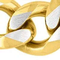 Stainless Steel 24" Curb Link Chain with Yellow Finish