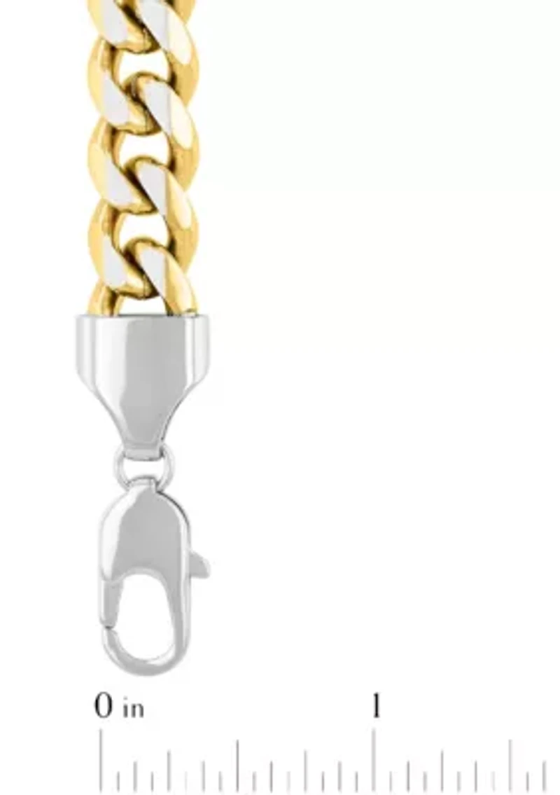 Stainless Steel 24" Curb Link Chain with Yellow Finish