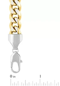 Stainless Steel 24" Curb Link Chain with Yellow Finish