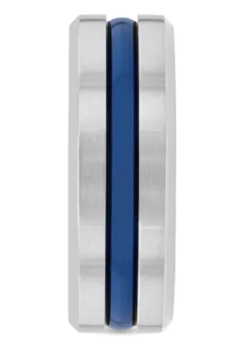 Stripe 8mm Band in Two-tone Stainless Steel