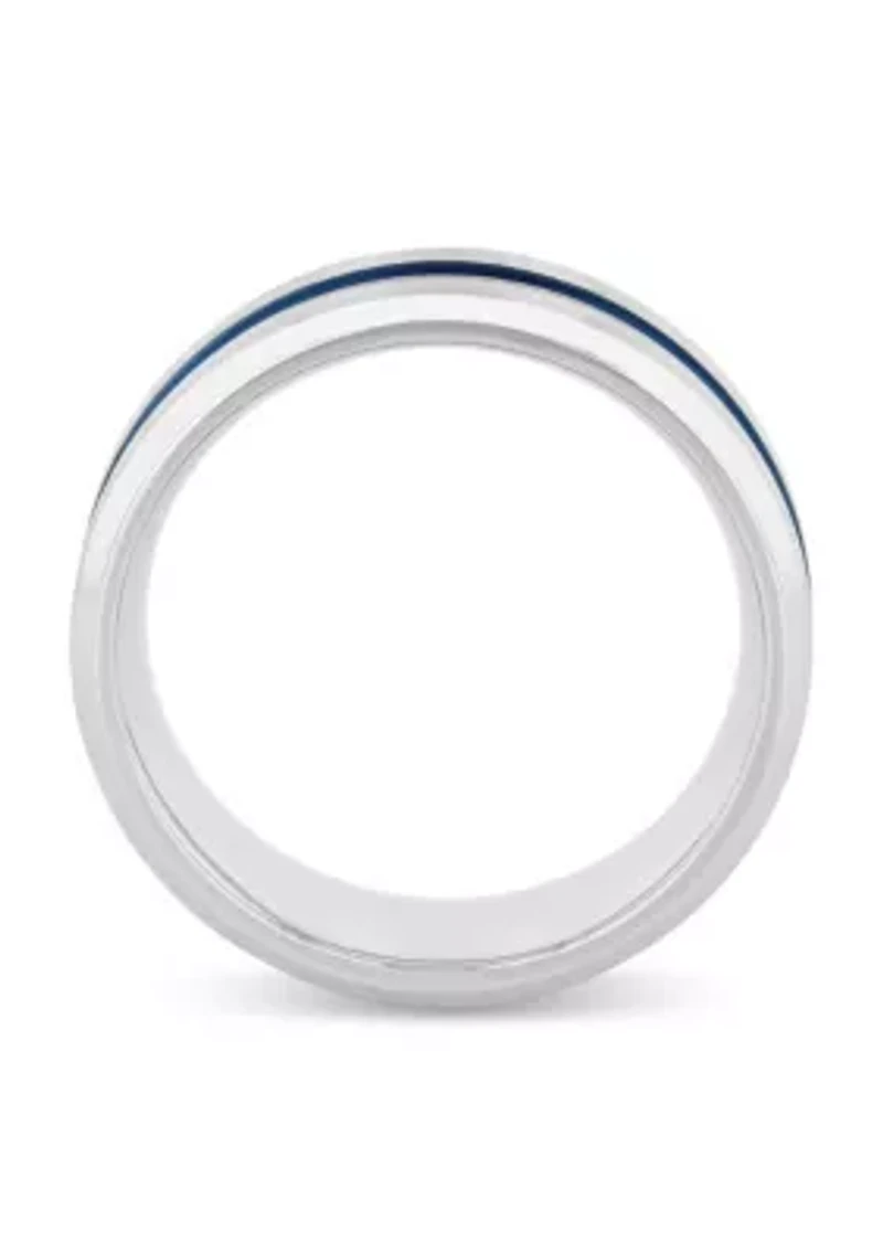 Stripe 8mm Band in Two-tone Stainless Steel