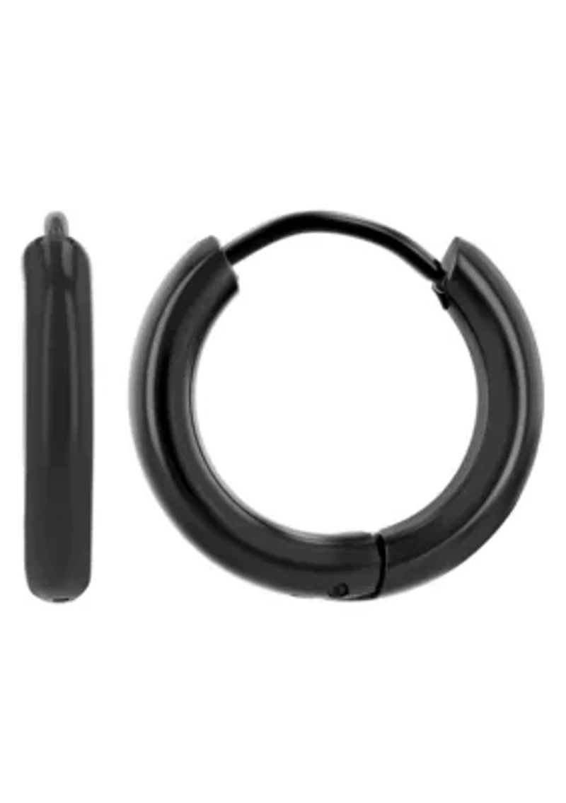 Stainless Steel Hoop Earrings Set