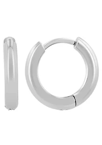 Stainless Steel Hoop Earrings Set