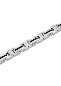 1/2CTW Black Diamond Stainless Steel wih Black Finish Bracelet