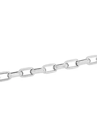 Men's Stainless Steel Oval Link Bracelet