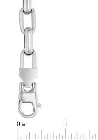 Men's Stainless Steel Oval Link Bracelet