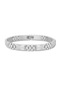 1/4CTW Diamond Stainless Steel Bracelet