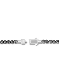 Stainless Steel Hematite Briolette Bracelet