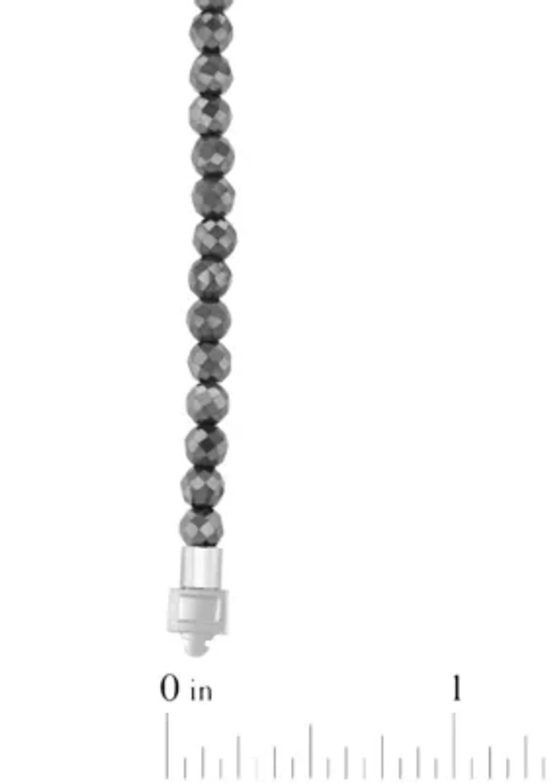 Stainless Steel Hematite Briolette Bracelet