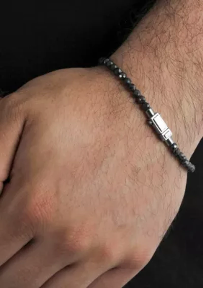 Stainless Steel Hematite Briolette Bracelet