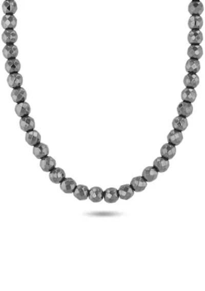 Stainless Steel Hematite 4MM Bead Bracelet
