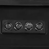 1/5CTW Black Diamond Stainless Steel Bracelet with Black Finish