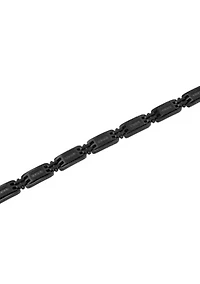 1/5CTW Black Diamond Stainless Steel Bracelet with Black Finish