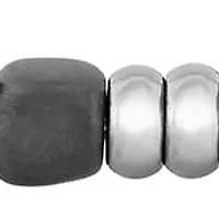 Men's Stainless Steel Matte Finish Bead Bracelet
