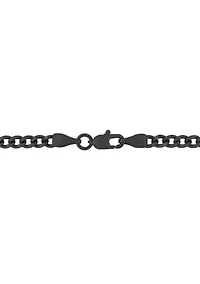 Stainless Steel Cross Pendant with Black and Blue Finish