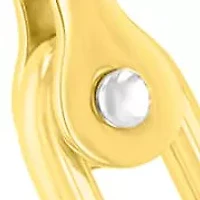 Men's Stainless Steel Yellow Finish Mariner Link with Fancy Clasp Chain