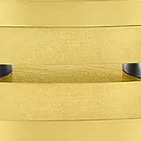 Stainless Steel Double Row Bracelet with Yellow Finish