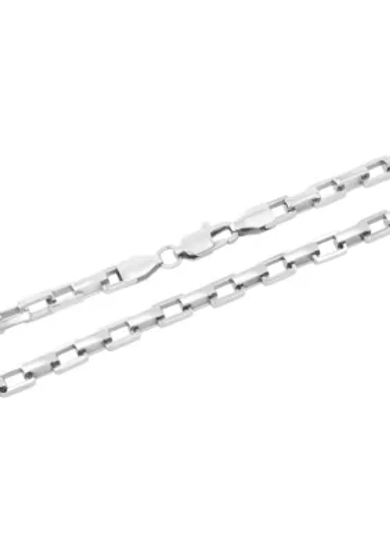 Men's Stainless Steel Box Anchor Chain