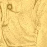 Stainless Steel St Christopher Medallion with Yellow Finish