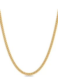 Curb Link Chain Necklace in Gold-Tone Stainless Steel