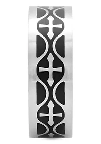 Celtic Pattern 8mm Band in Stainless Steel