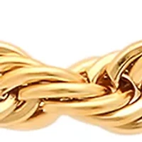 Men's Rope Link Chain Necklace in Stainless Steel