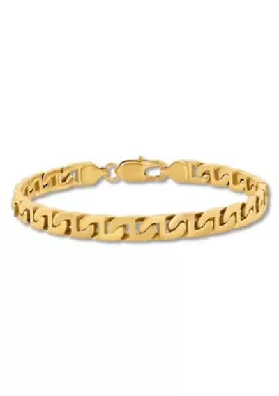 Stainless Steel with Yellow Finish Bracelet