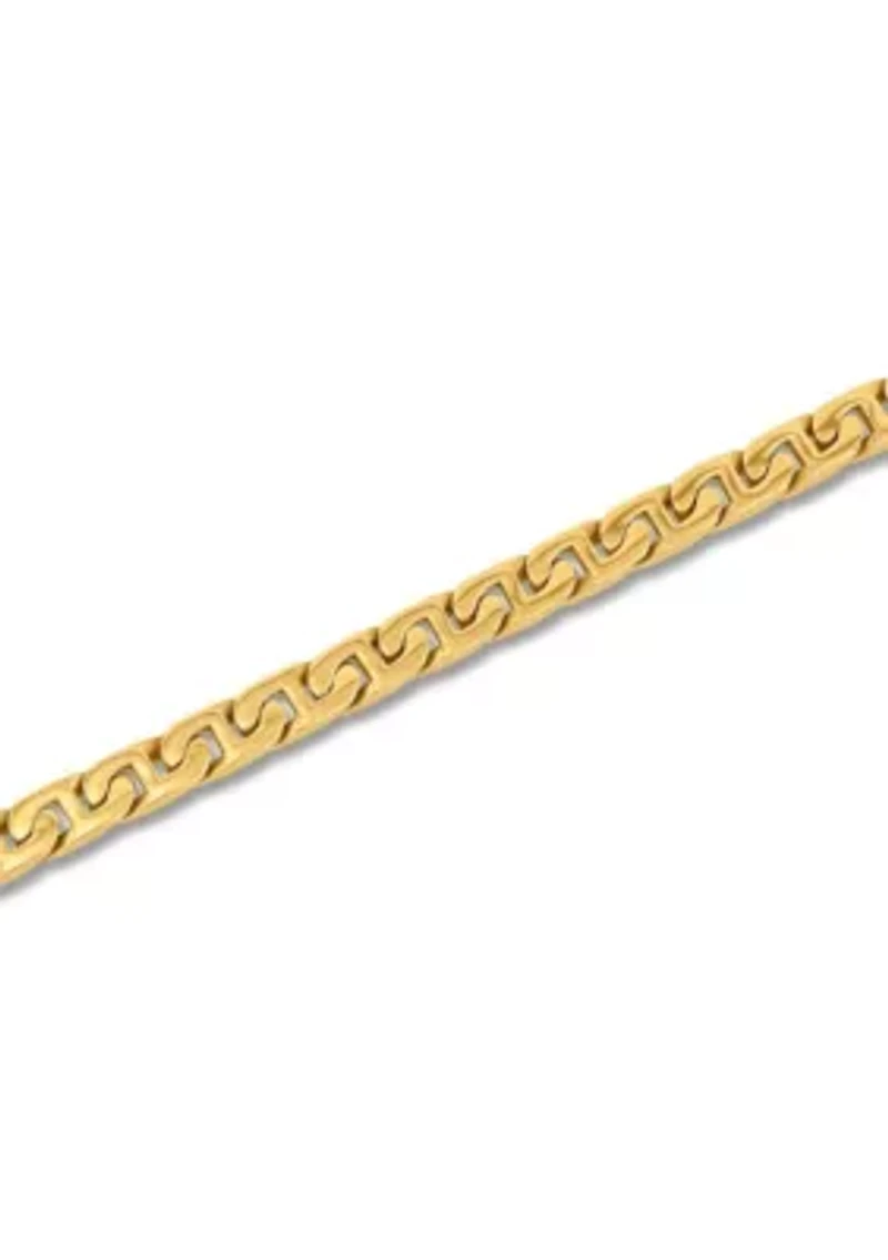 Stainless Steel with Yellow Finish Bracelet