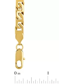 Stainless Steel with Yellow Finish Bracelet