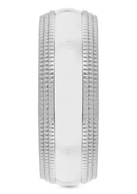 Milgrain 8mm Band in Stainless Steel
