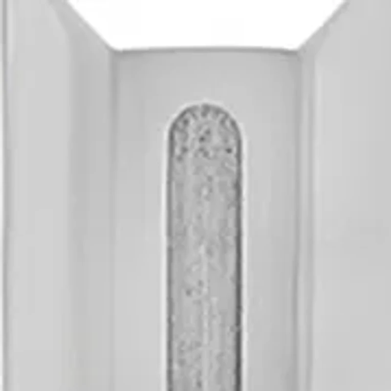  Diamond Accent Beveled Cross Pendant Necklace in Stainless Steel