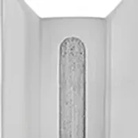  Diamond Accent Beveled Cross Pendant Necklace in Stainless Steel