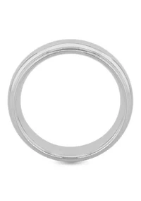 Domed 8mm Band in Stainless Steel