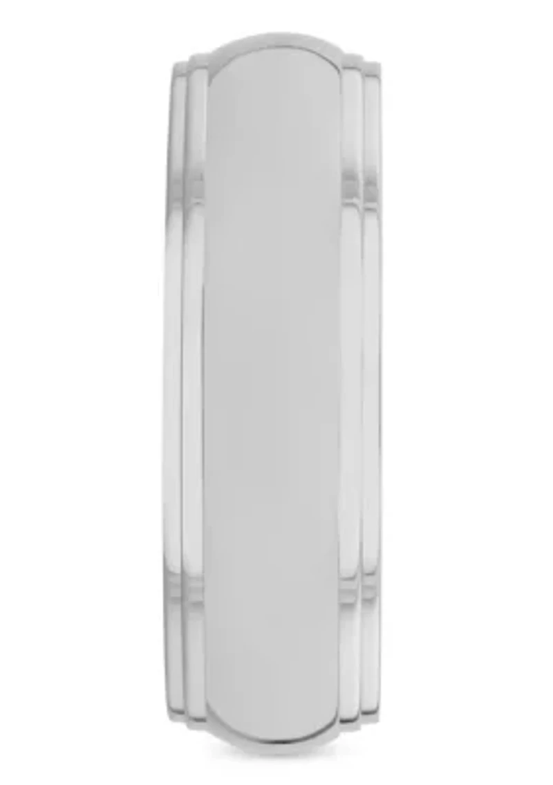 Domed 8mm Band in Stainless Steel