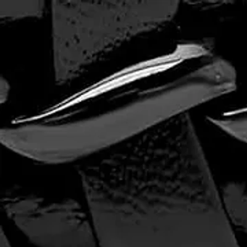 Men's Stainless Steel with Black Leather Bracelet