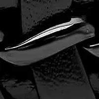 Men's Stainless Steel with Black Leather Bracelet