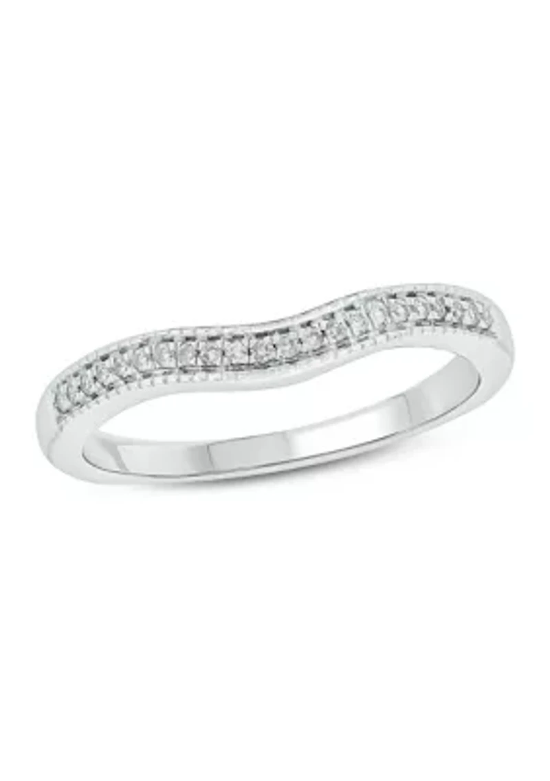 1/10 ct. t.w. Diamond Anniversary Band 10K White Gold