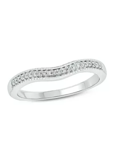 1/10 ct. t.w. Diamond Anniversary Band 10K White Gold