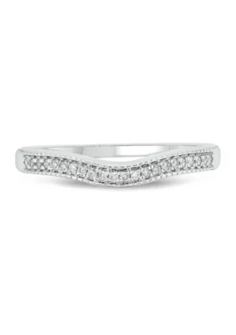 1/10 ct. t.w. Diamond Anniversary Band 10K White Gold