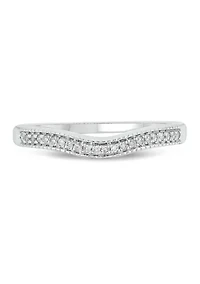 1/10 ct. t.w. Diamond Anniversary Band 10K White Gold