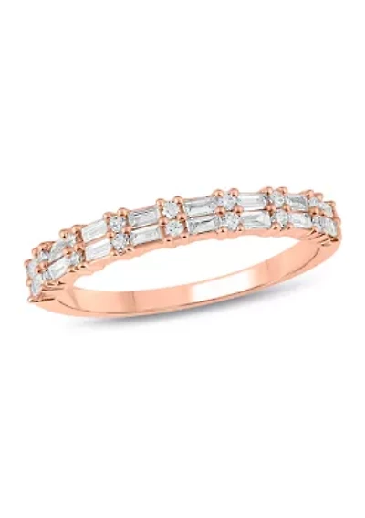 1/4 ct. t.w. Diamond Anniversary Band Ring 14K Rose Gold