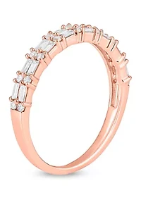 1/4 ct. t.w. Diamond Anniversary Band Ring 14K Rose Gold