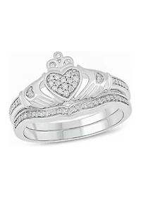 1/5 ct. t.w. Diamond Bridal Ring Sterling Silver