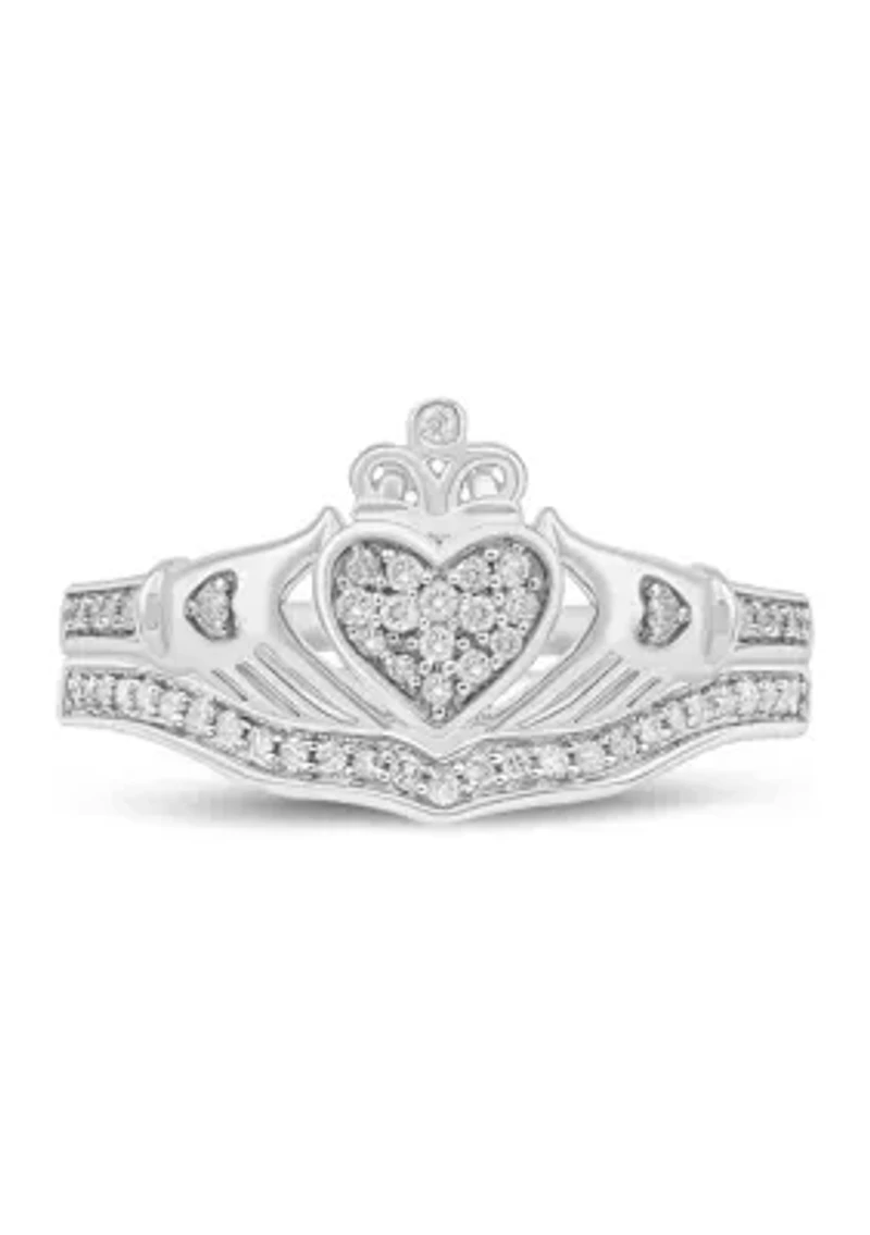 1/5 ct. t.w. Diamond Bridal Ring Sterling Silver