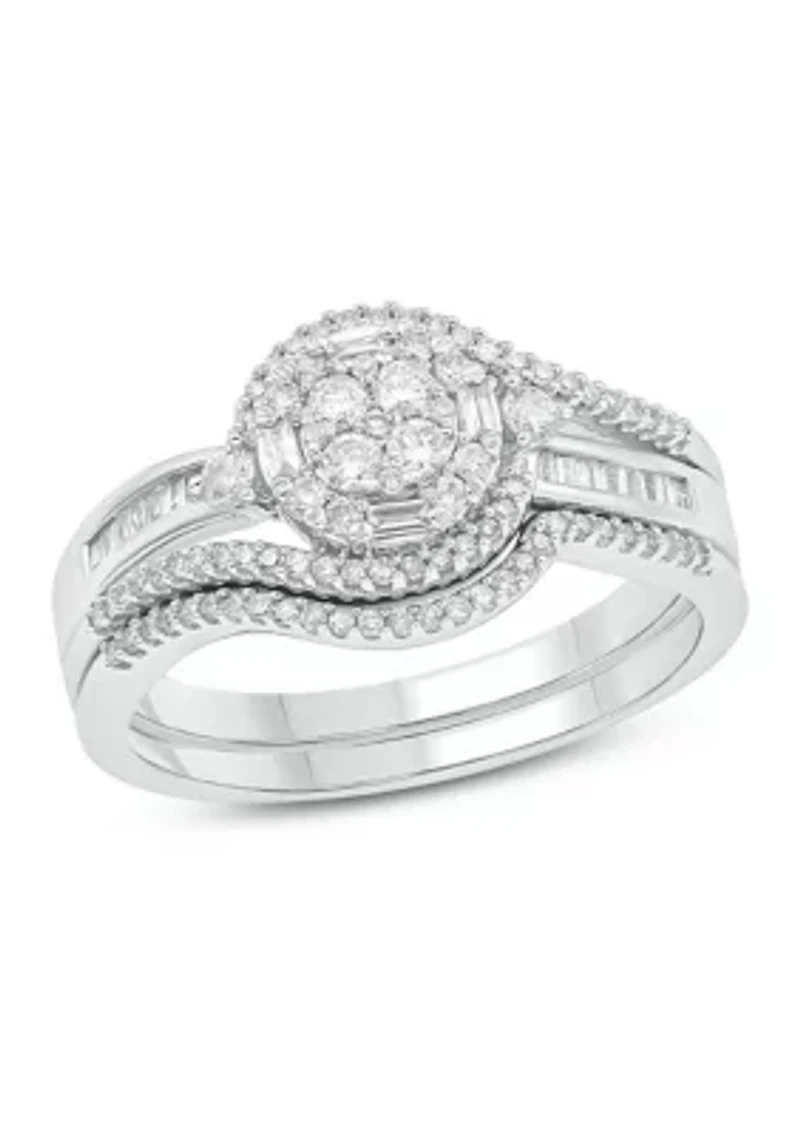 1/2 ct. t.w. Diamond Bridal Ring 10K White Gold